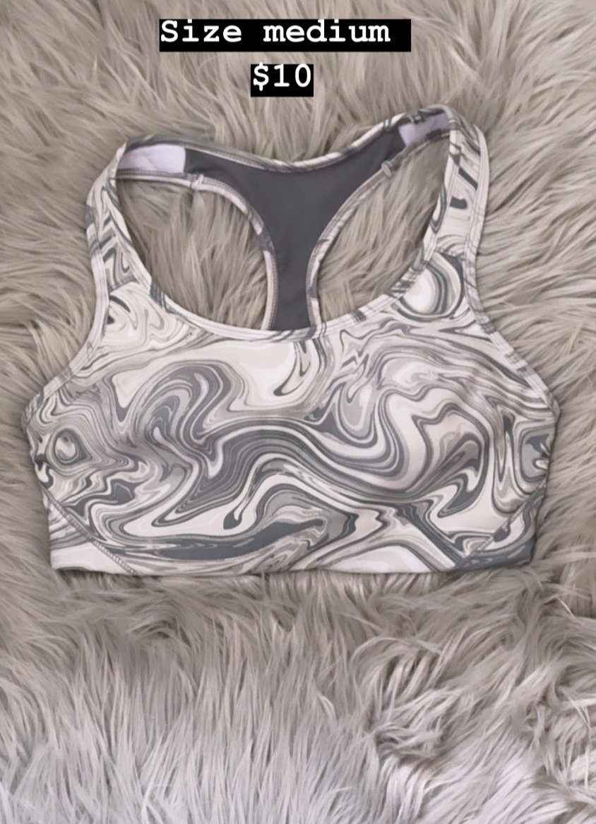 AVIA MARBLE PRINT BRA