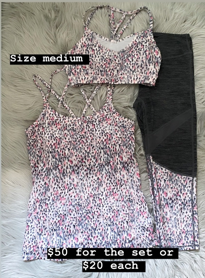 GAIAM PINK LEOPARD SET